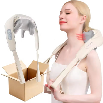 Wireless Neck & Shoulder Massager – 6D Deep Tissue Kneading