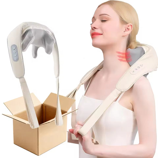 Wireless Neck & Shoulder Massager – 6D Deep Tissue Kneading