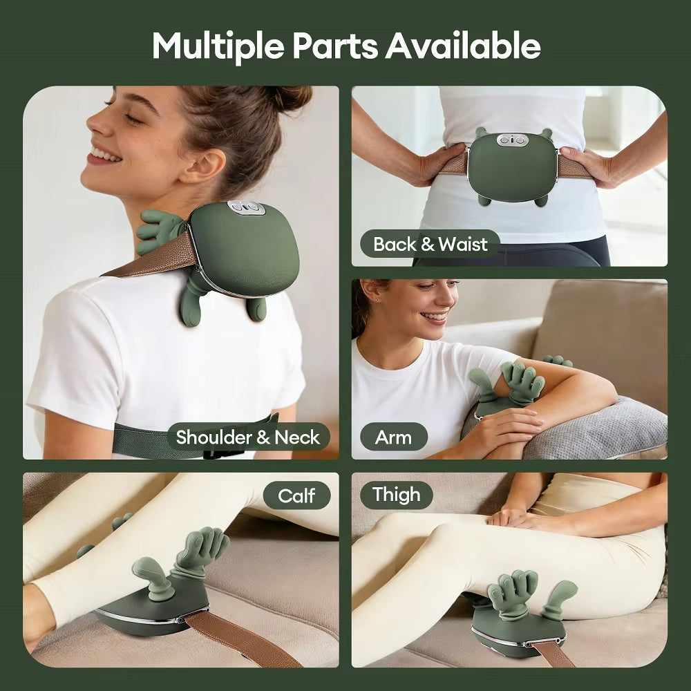 4D Bionic Finger Neck & Shoulder Massager – Wireless Kneading Shawl